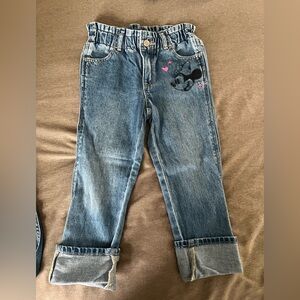 Kids Blue Denim Jeans with Embroidered Design
